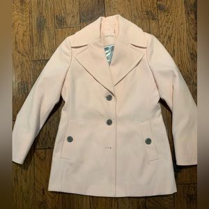 Calvin Klein Pea Coat . Pale Pink